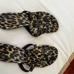 Tory Burch Leopard Print Sandals sz 10